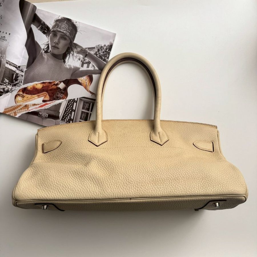 ✨收藏款 #全網最低 HERMES 米白色 41 birkin shoulder方塊L刻-1