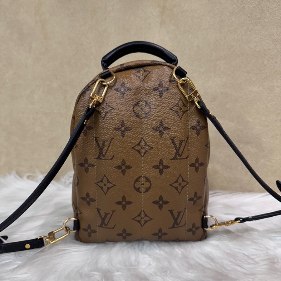 LV Palm Springs Mini 雙色原花小書包-1