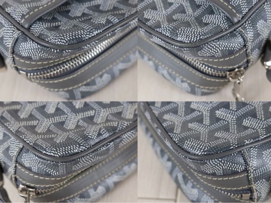 「JL精品代購」 98新 Goyard 灰相機包-9