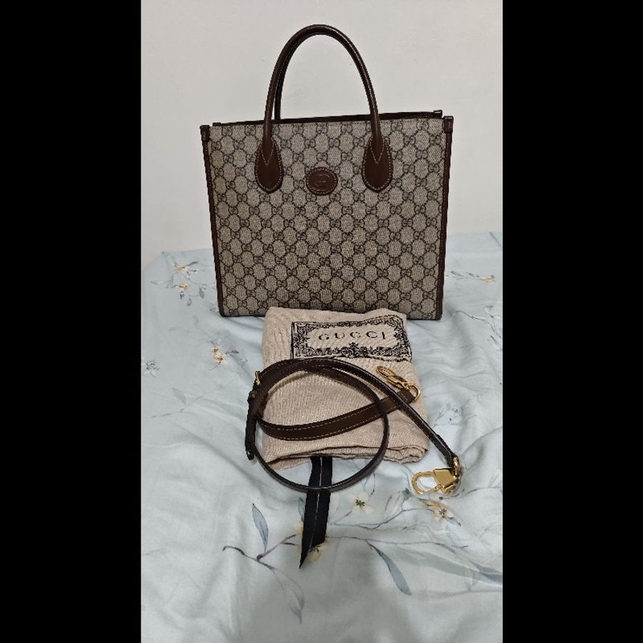 Gucci ophidia supreme tote 老花托特包-13
