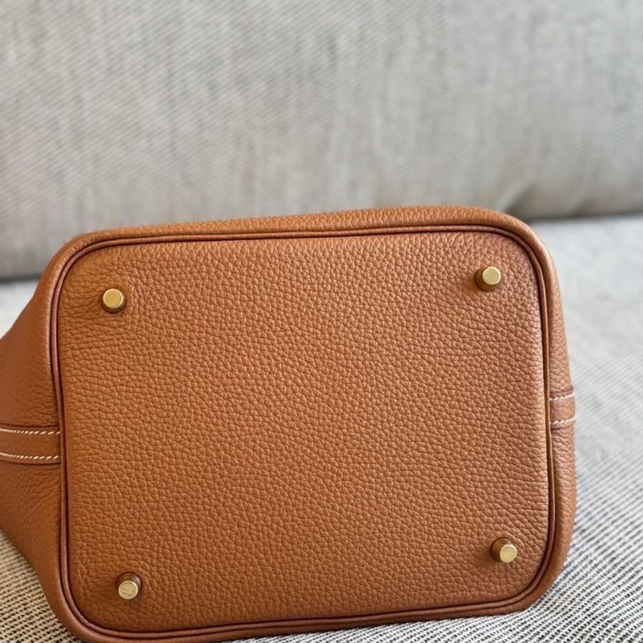 Hermes Picotin 22 金棕金扣 B刻-7