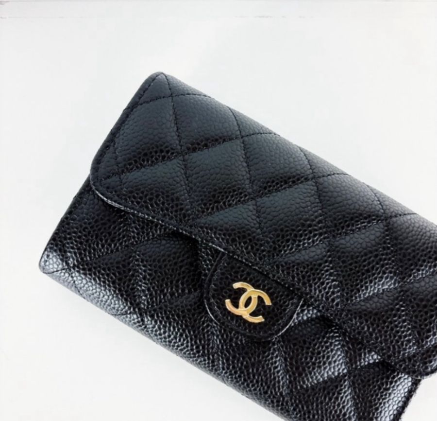 Chanel Coco 經典中夾 淡金釦 晶片款-12