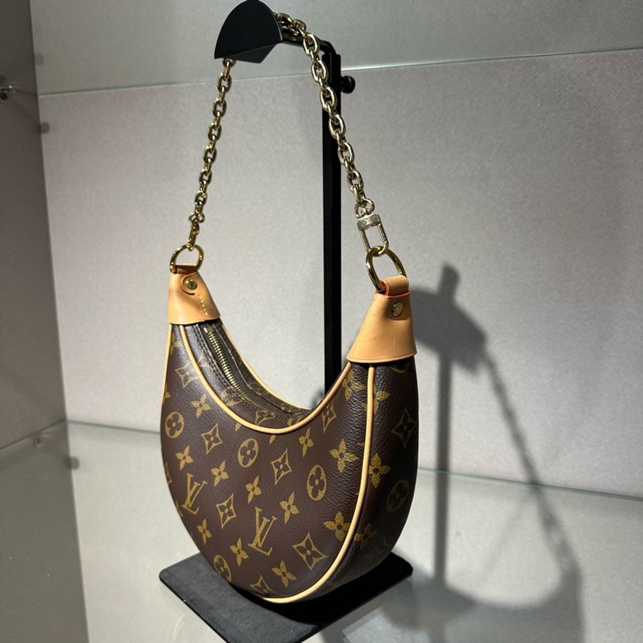 LOUIS VUITTON Loop 经典老花 月亮包豌豆包腋下包手提单肩包-2