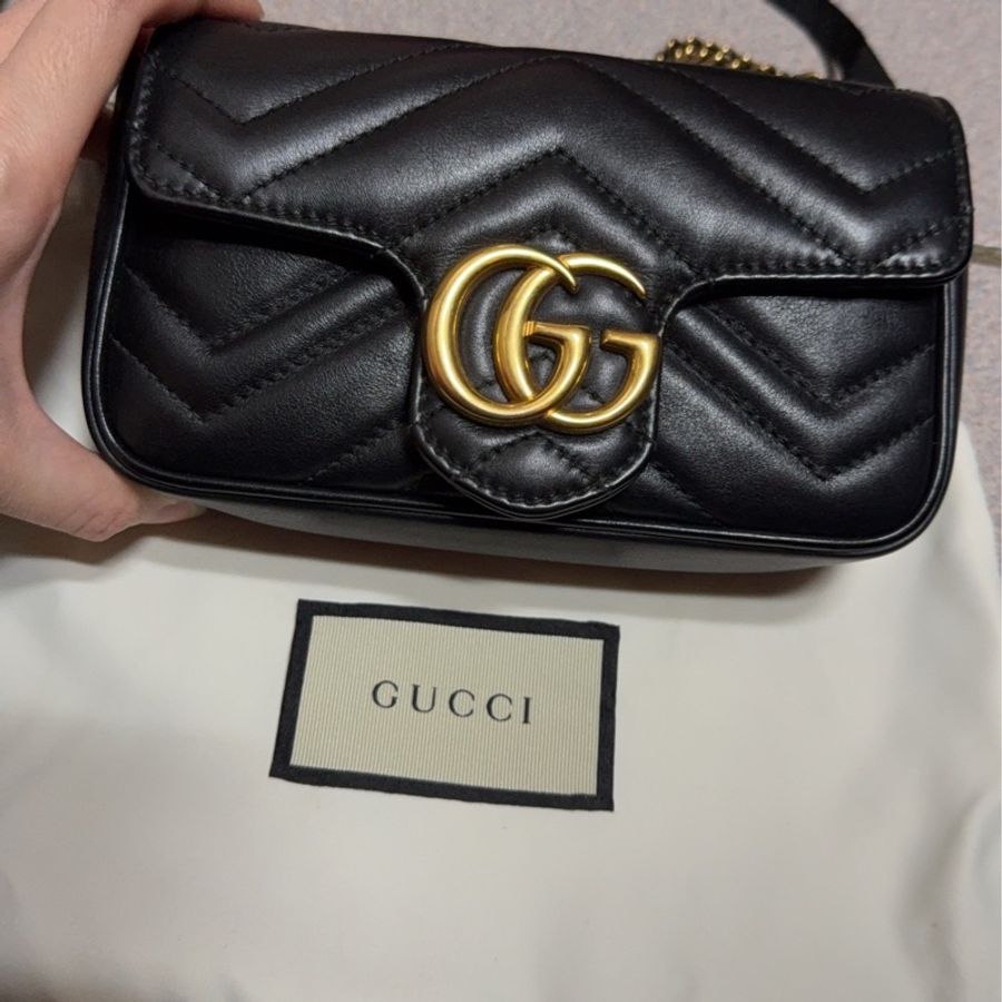 GUCCI Marmont Supermini 16cm 黑色-0