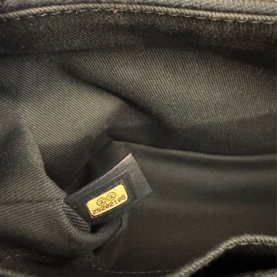 chanel藍色山形紋金雙C handle-29