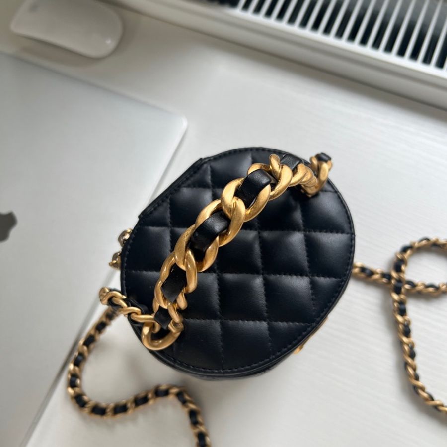 ✨Chanel 小號化妝盒 手柄款 手提肩背斜背都好看🖤-3