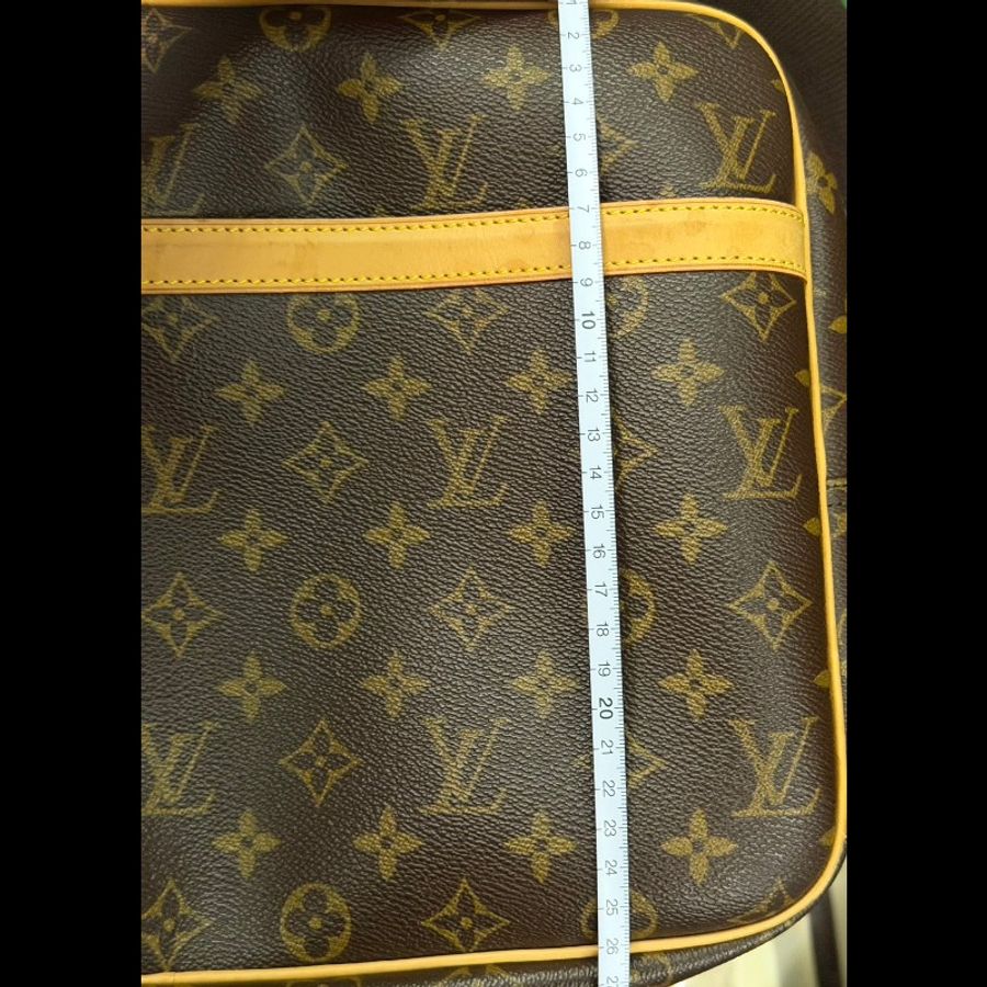 LOUIS VUITTON LV 路易威登 M45252傳統老花帆布 Reporter GM 肩背包(大記者包)-3