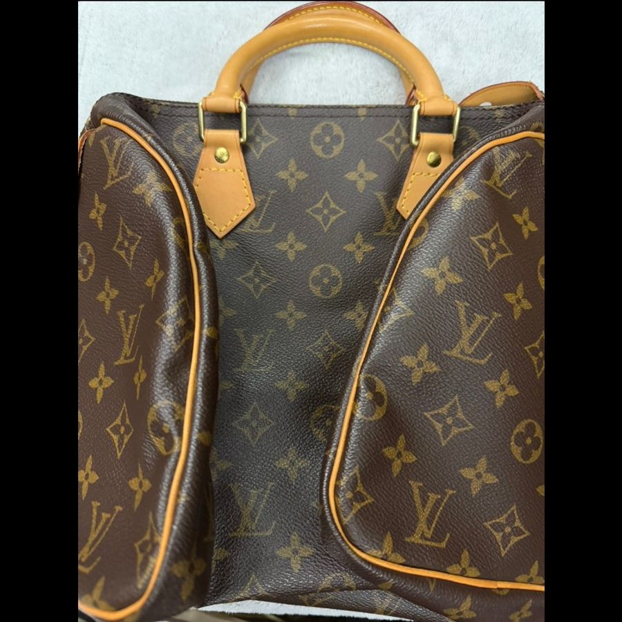 LOUISE VUITTON傳統老花 Speedy30 波士頓包手提包-6