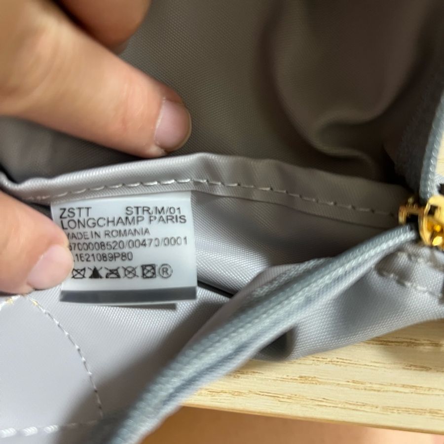 Longchamp 霧霾藍 短把S-10