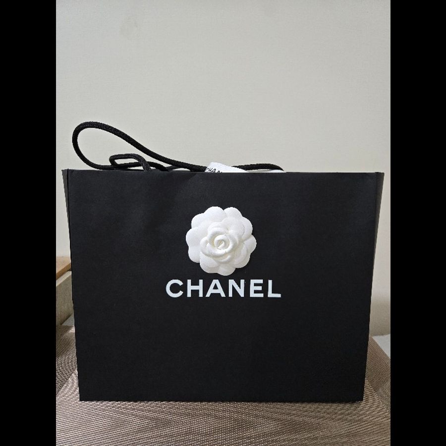 Chanel 香奈兒 米拼黑牛皮Gabrielle流浪包 小號(可議價)-0