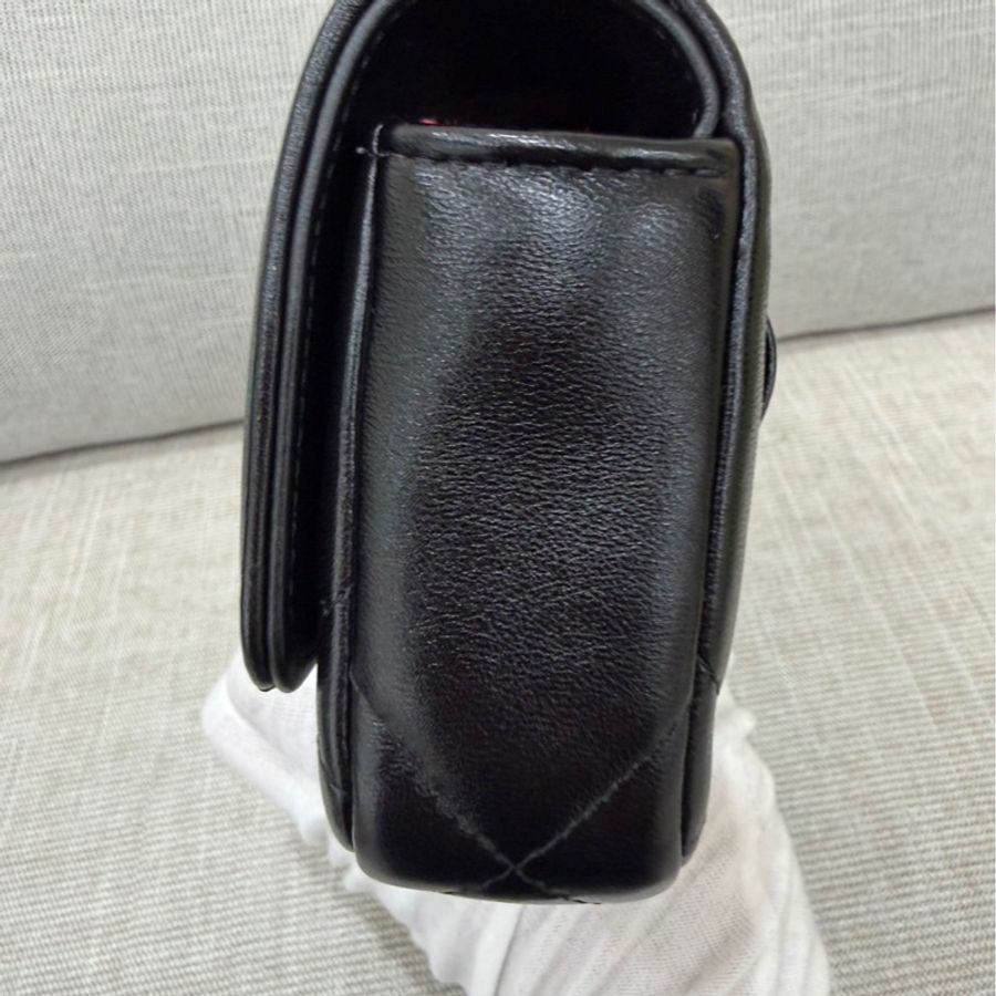 香奈兒 chanel 19bag 金珠鏈條腰包 手機包#芯片款#-8