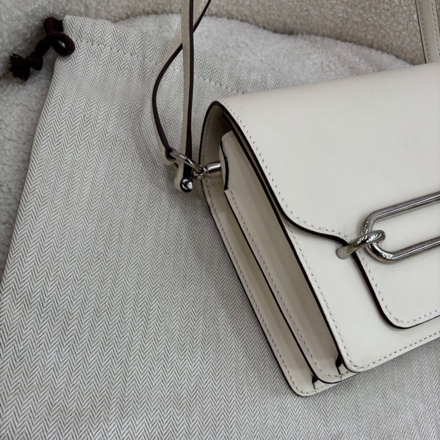 Hermes mini roulis nata 奶油白銀扣 U刻-3