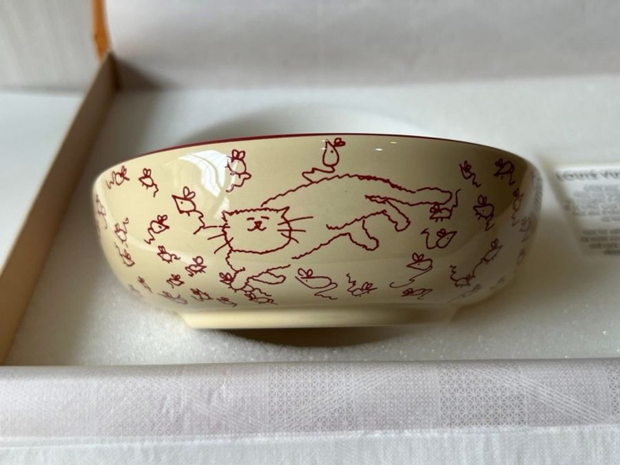 LV 聯名貓咪食物碗（全新收藏品）-1