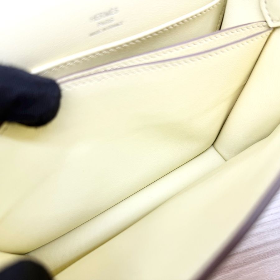 HERMES I8米爾頓黃swift銀釦Roulis Mini 18包H079195-11