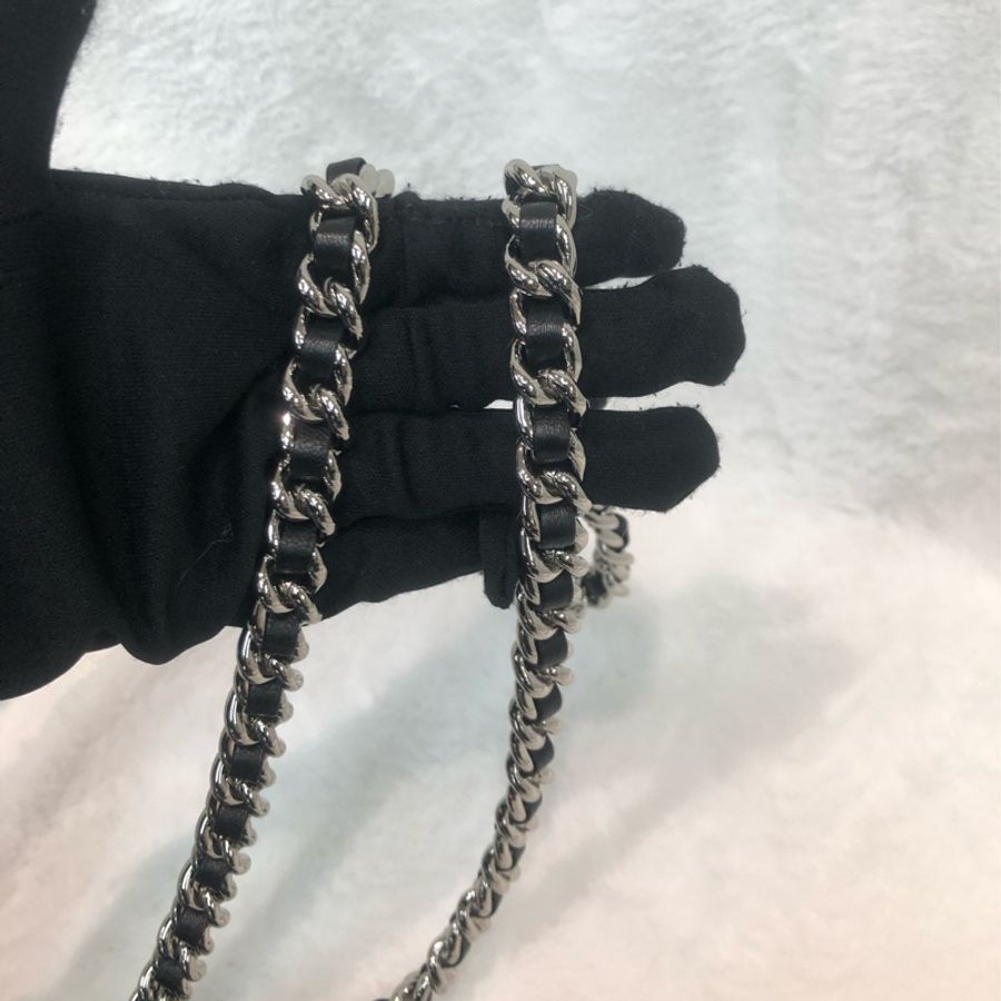 Chanel 黑銀燒賣袋 XC042-10
