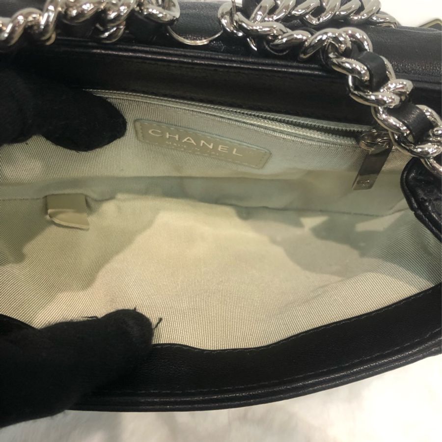 Chanel 黑銀燒賣袋 XC042-13