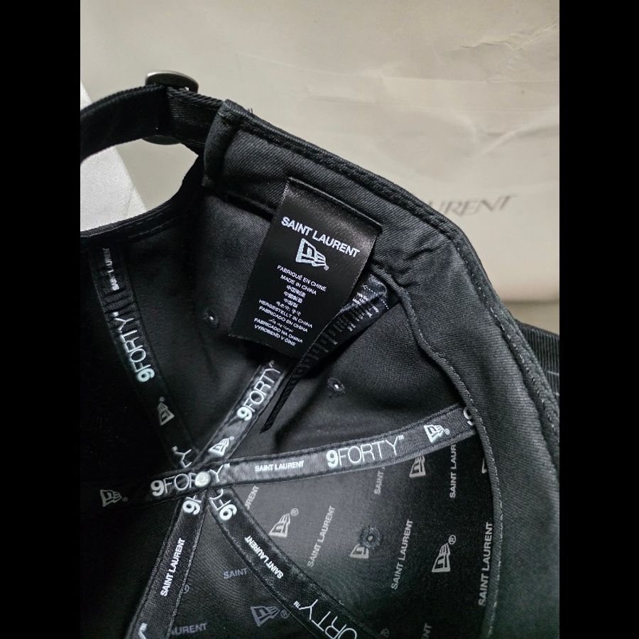 [全新] Saint Laurent new era 聯名刺繡棒球帽-3