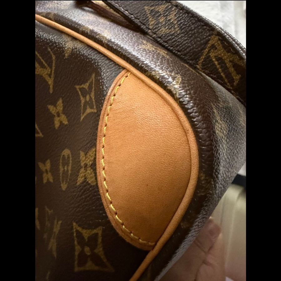 LOUIS VUITTON傳統老花M45244側斜背包記者包-9