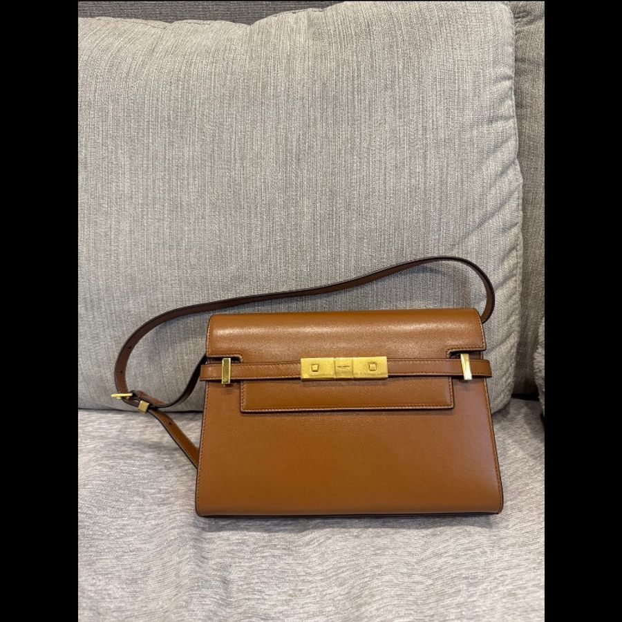 [二手] Saint Laurent YSL 曼哈頓棕色小號-0
