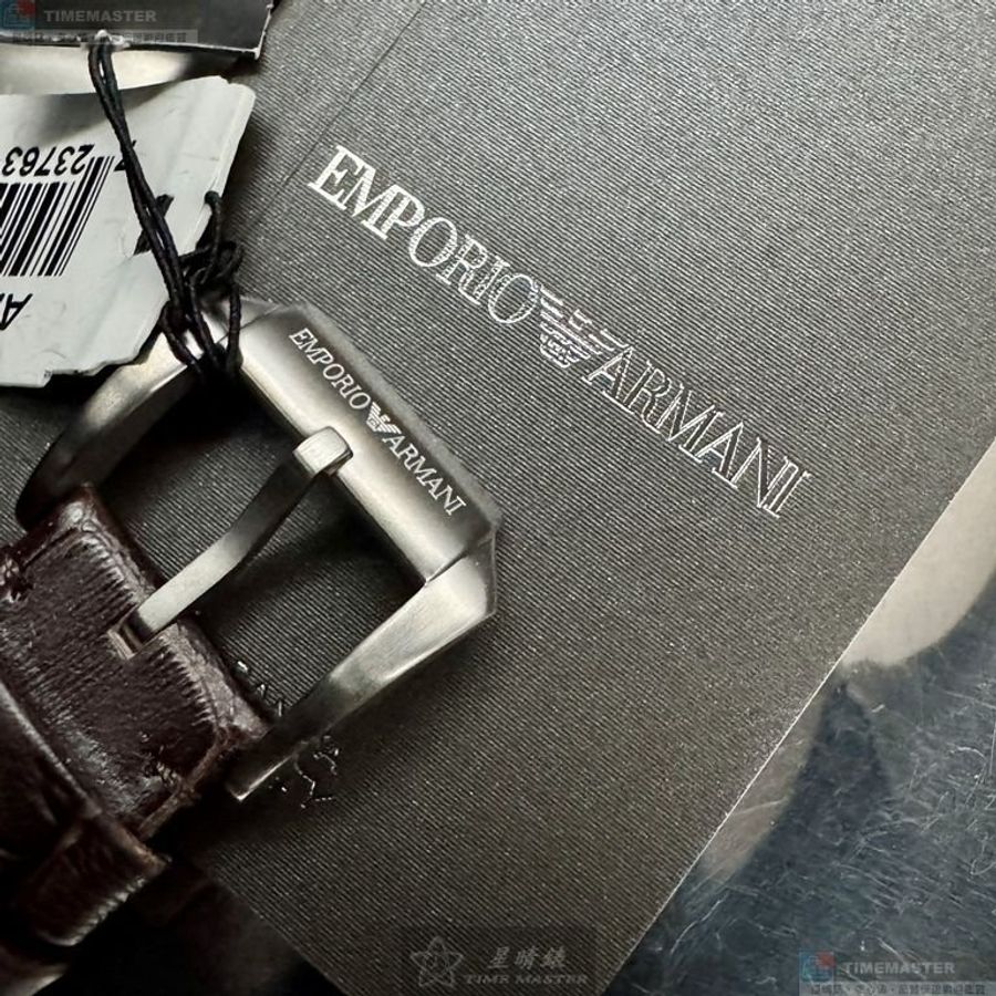 ARMANI手錶,編號AR00082,42mm古銅色錶殼,銀色錶帶款-2