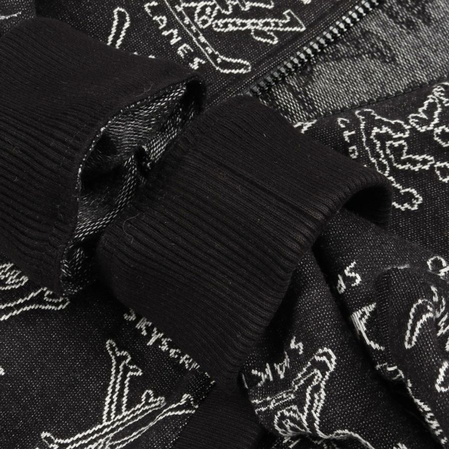 路易威登 LV 卡通提花拉鍊外套 其他外套 RM211M ZMH HKY21W 棉質黑色 二手 男款-8
