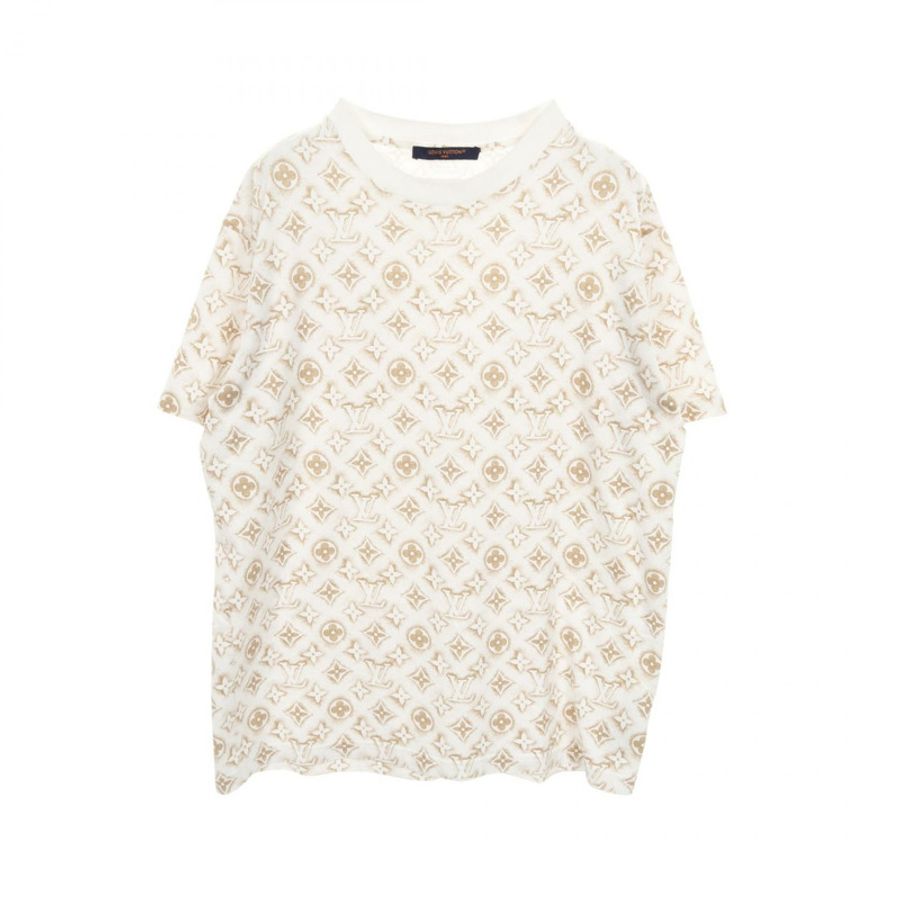 路易威登 Monogram T 卹 M 碼 RM232M NPG HPY15W 棉質 白金二手-0