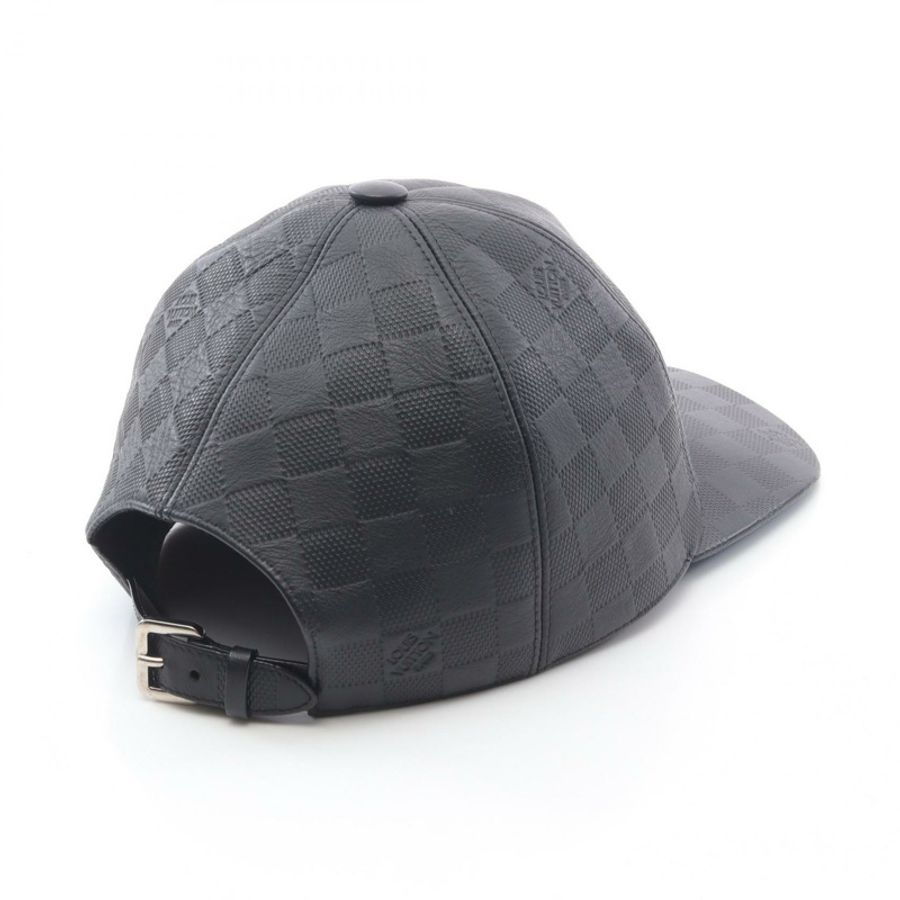 路易威登 Damier Infini Onyx 報童帽 M76562 黑色皮革二手女款-1