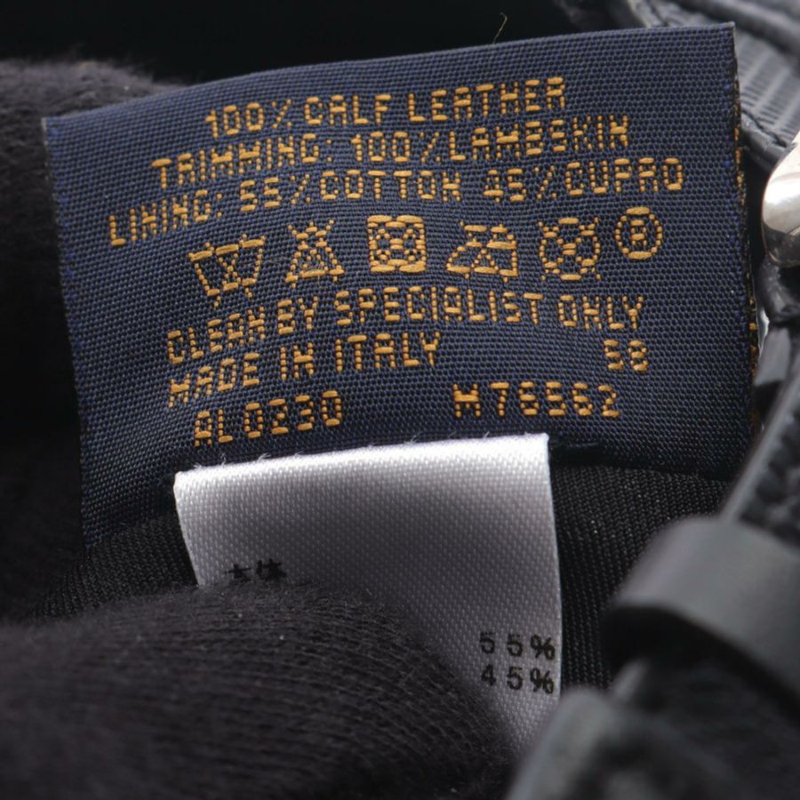 路易威登 Damier Infini Onyx 報童帽 M76562 黑色皮革二手女款-4