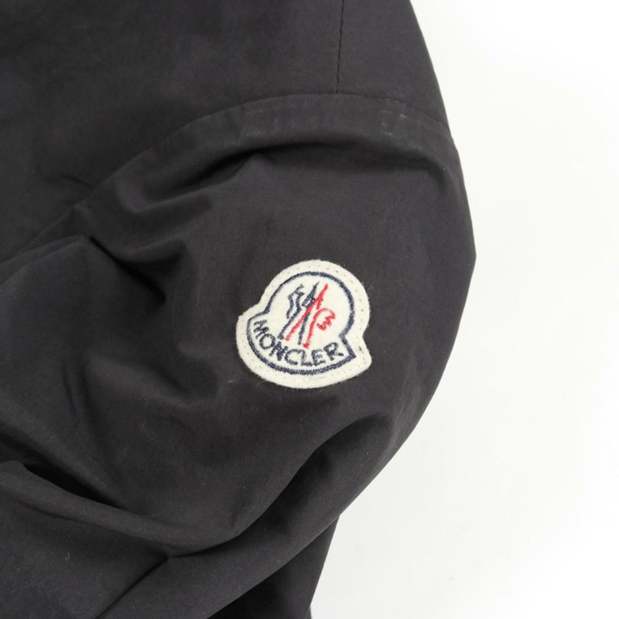 MONCLER ROCHE 黑色聚酯風衣(二手女)-5