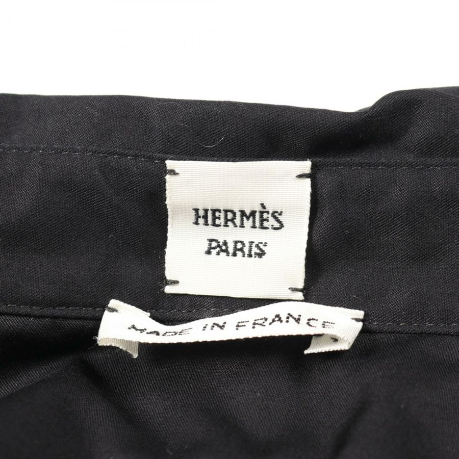 愛馬仕 (HERMES) 42號長洋裝 4E0646DV 純棉黑二手女裝-2