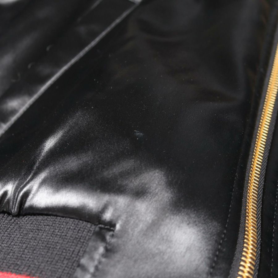 CELINE 威爾特恩展 Liquid Satin Teddy Blouson 夾克 #44 絲質醋酸纖維 黑色-4