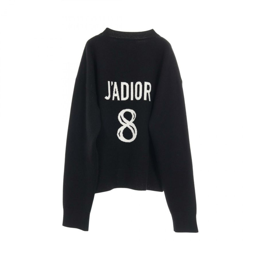 Christian Dior J'ADIOR 8 寬鬆針織衫 #40 羊絨黑色二手女款-1