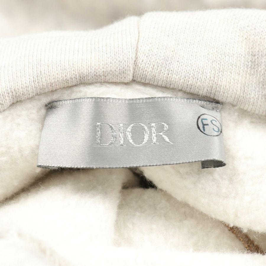 Christian Dior x ERL 聯名刺繡連帽衫,純棉灰色,男款,二手-2
