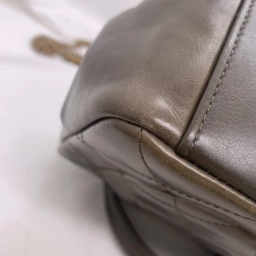 香奈兒(CHANEL)亮面小牛皮菱格紋中號手提翻蓋包-9