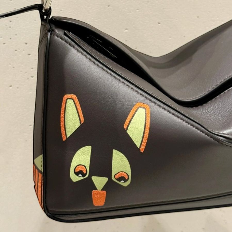 🎊佳節特賣🎁Loewe 小款皮革限量 Futurist Cats Puzzle 包-4