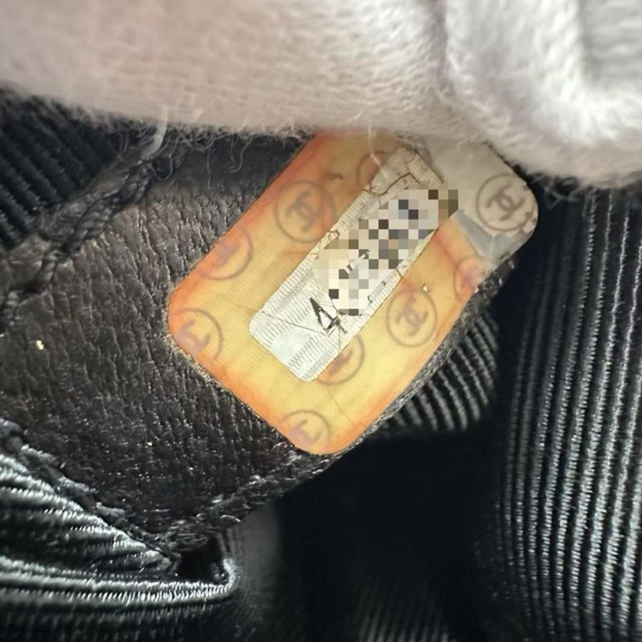 Chanel 香奈兒黑金荔枝紋單肩托特Tote-17