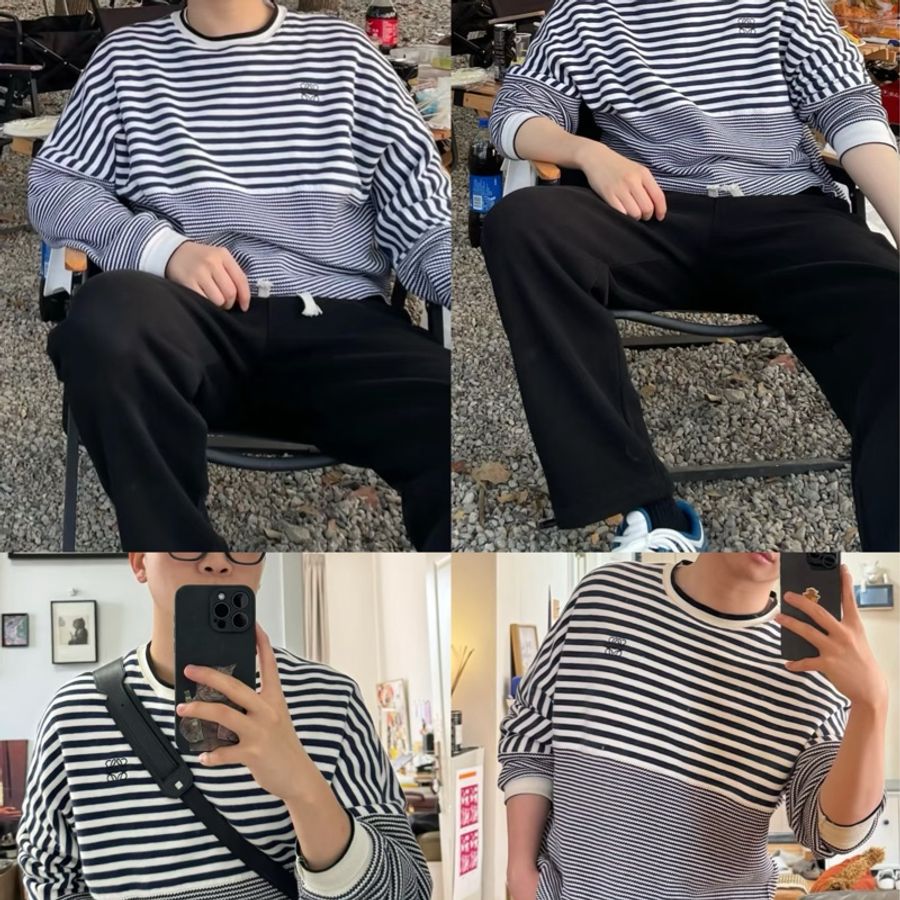 Loewe 藍色條紋上衣-3