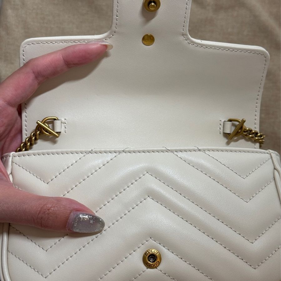 Gucci supermini 白色🤍超新全配!-11