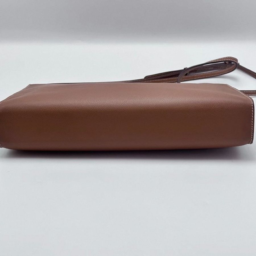 HERMES Clic-H33金棕銀扣肩背斜背包 33*25*5 9新 配件塵袋-2