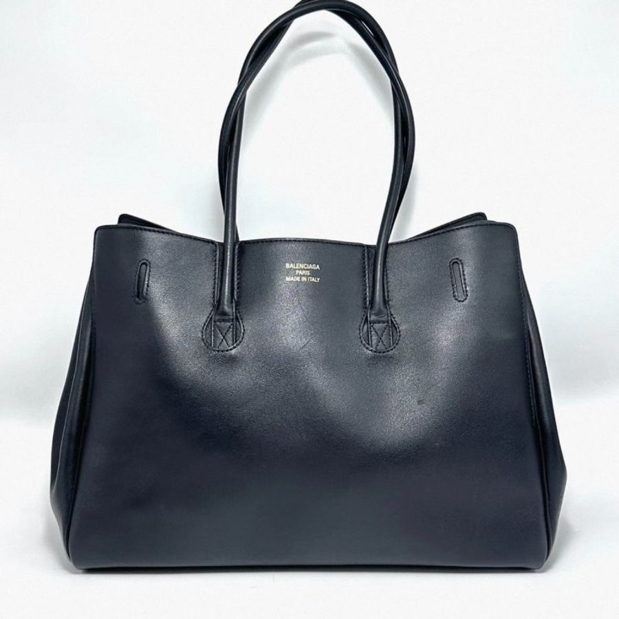 BALENCIAGA Bel Air中號黑金手提肩背包36*16*27 9新 配件塵袋-1