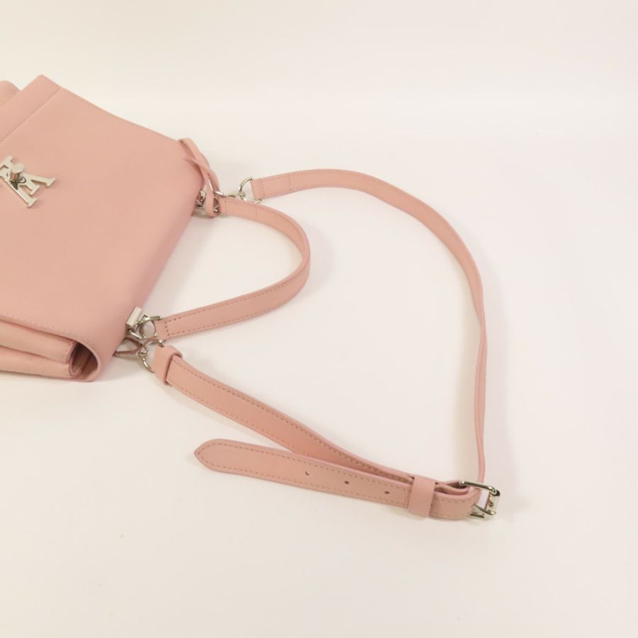 LOUIS VUITTON 牛皮皮革Lockme Cartable銀扣手挽肩背兩用袋-5