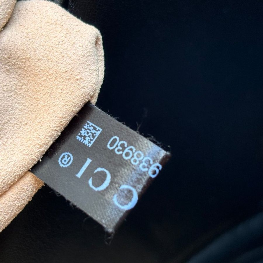 ::GUCCI:: 金屬GG Marmont 黑色皮革肩背包 斜背包 中號31公分-29
