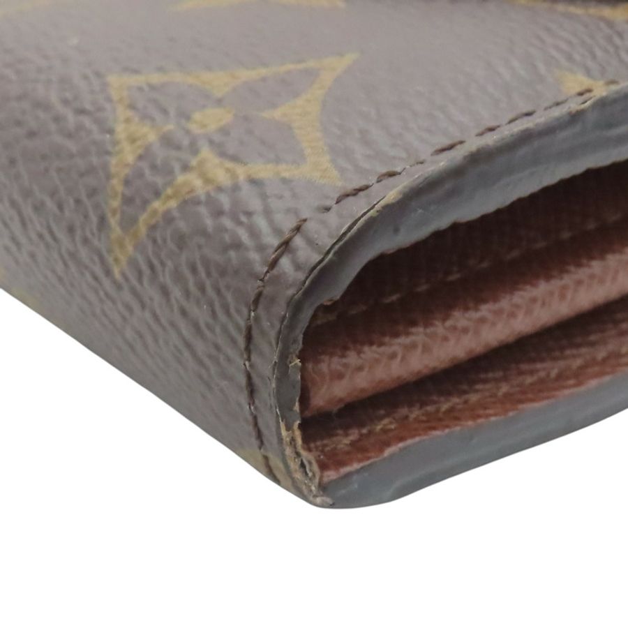 原棕色花帆布Sarah扣式長夾【LOUIS VUITTON LV 路易威登】M60531-8
