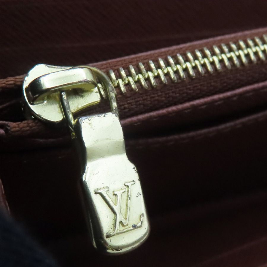 原棕色花帆布Sarah扣式長夾【LOUIS VUITTON LV 路易威登】M60531-12