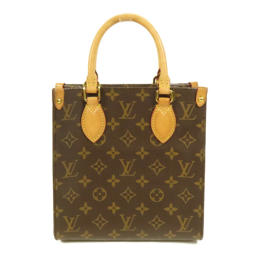 LOUIS VUITTON Monogram Sac Plat BB金扣手挽肩背兩用袋-1