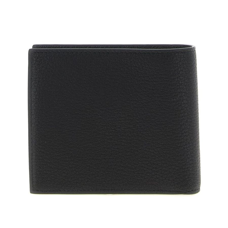 【Balenciaga 巴黎世家】Quadrato Credit 皮革 零錢包 卡夾 皮夾 短夾 黑色 8119102ABV01000-2