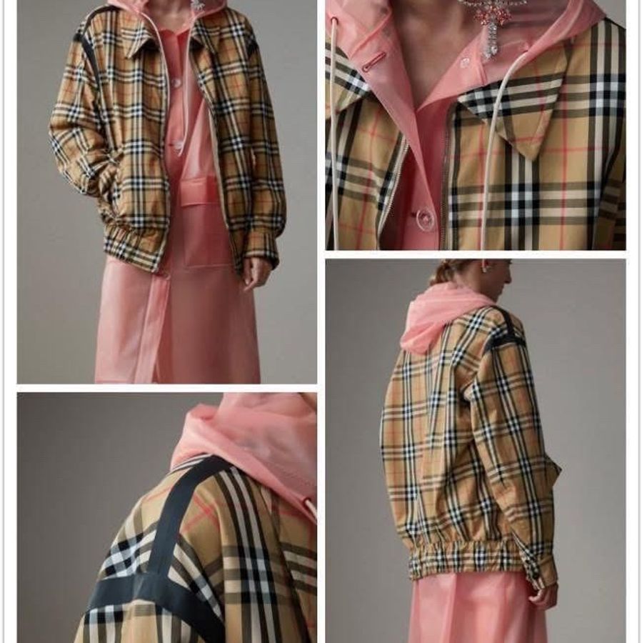 BURBERRY英國格紋風衣外套UK2-0