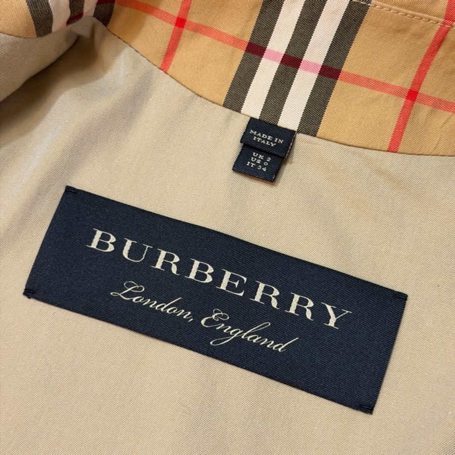 BURBERRY英國格紋風衣外套UK2-12