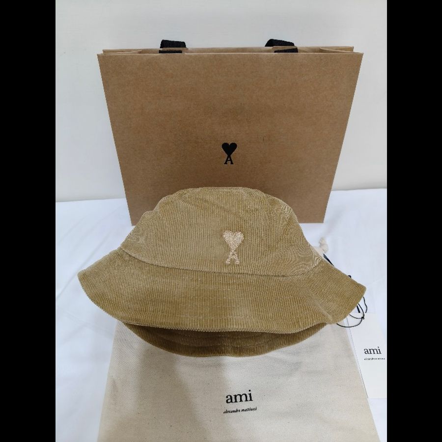 全新正品Ami paris 燈芯絨漁夫帽-0