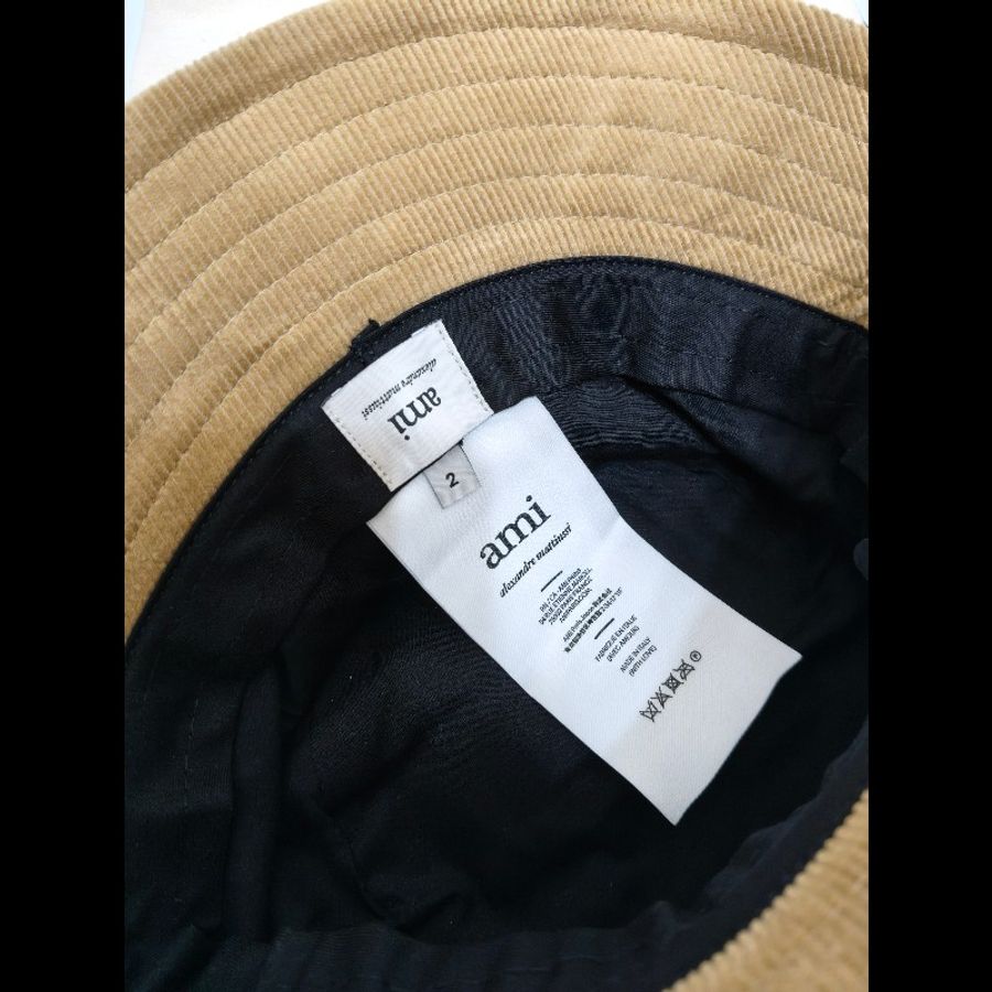 全新正品Ami paris 燈芯絨漁夫帽-4